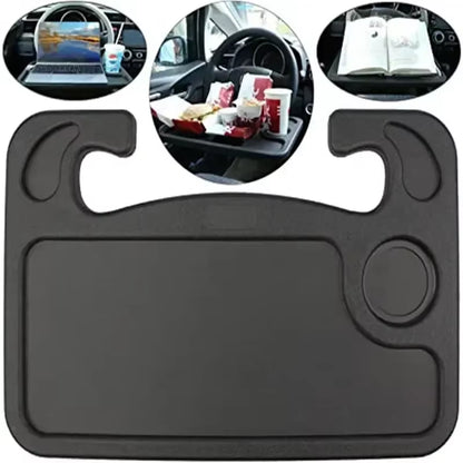 Revolutionize Your Travel Experience with the Portable Car Laptop Desk - The Ultimate Foldable Steering Wheel Dining Table for Work and Meals on the Go!