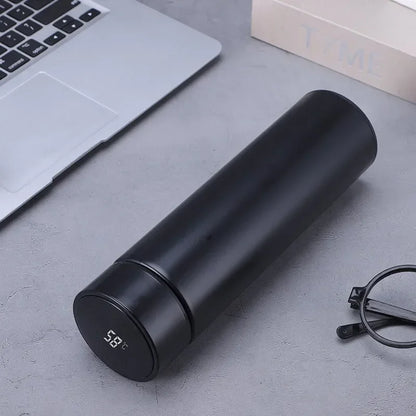 Experience Ultimate Convenience with the 500ML Intelligent Temperature Thermos Bottle - Stylish Stainless Steel Insulated Mug for Perfectly Hot or Cold Drinks