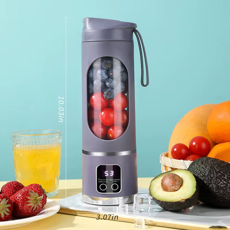 Experience On-the-Go Convenience with Our Portable USB Rechargeable Blender - Perfect for Smoothies and Juices!