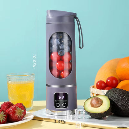 Experience On-the-Go Convenience with Our Portable USB Rechargeable Blender - Perfect for Smoothies and Juices!