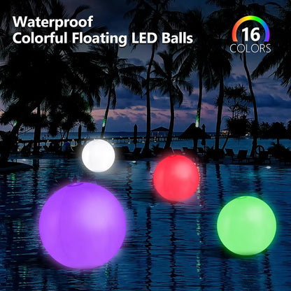 16 Color Luminous Swimming Pool Beach Ball
