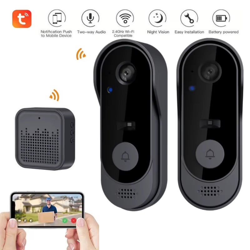 Smart Home HD Doorbell Waterproof Camera