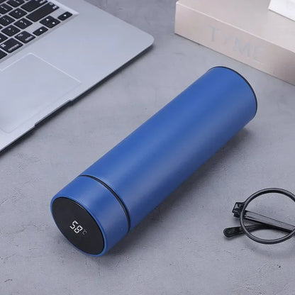 Experience Ultimate Convenience with the 500ML Intelligent Temperature Thermos Bottle - Stylish Stainless Steel Insulated Mug for Perfectly Hot or Cold Drinks