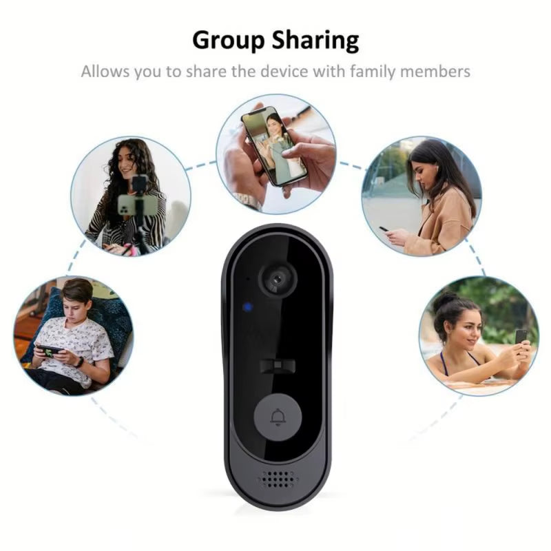 Smart Home HD Doorbell Waterproof Camera