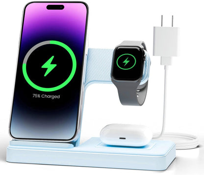 3-in-1 Wireless Charging Station for iPhone 17-11, Apple Watch Series 2-11, and AirPods Pro-4