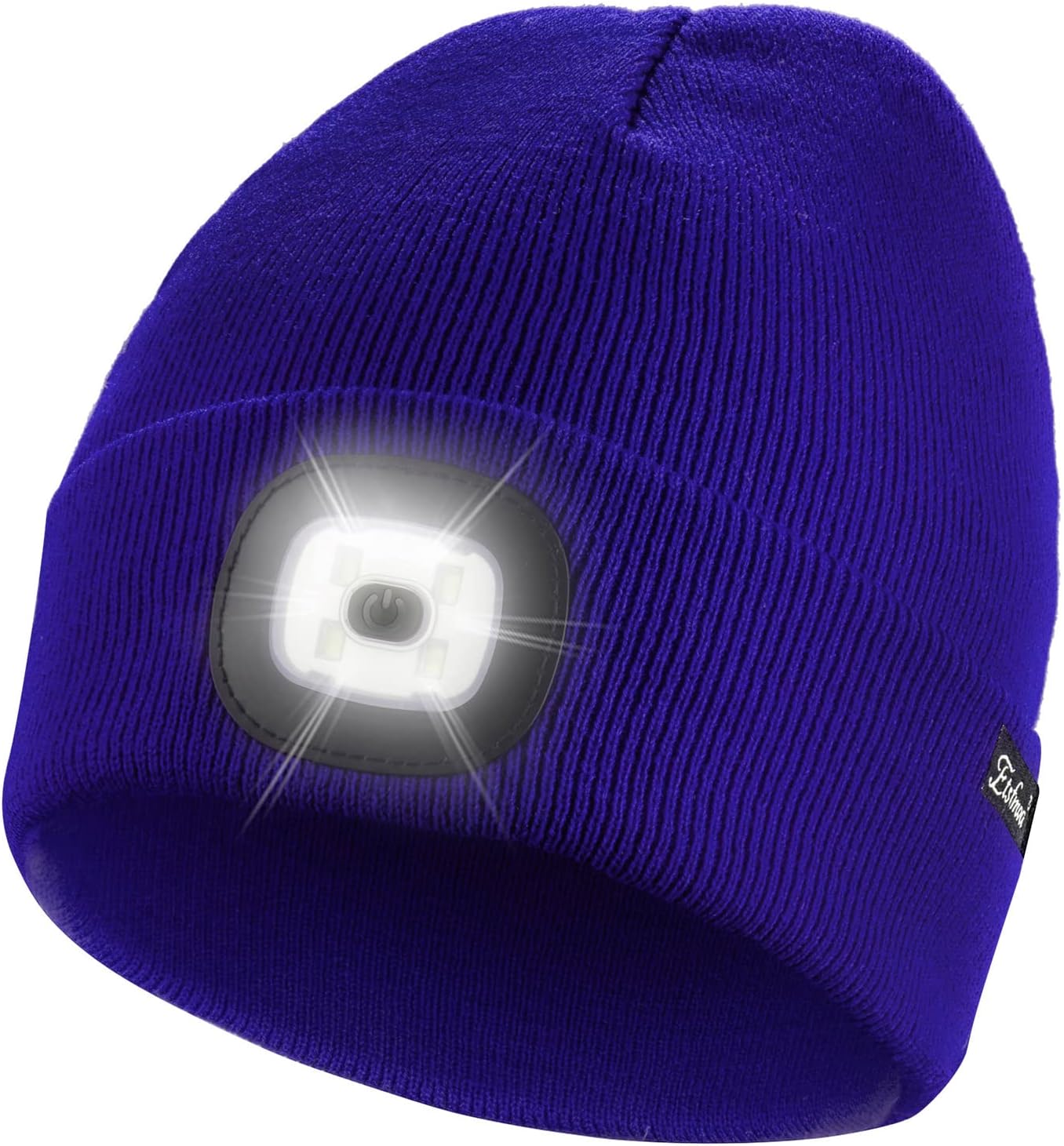 Illuminate Your Style: Unisex Black Beanie with USB Rechargeable LED Lights - Perfect Gifts for Dads and Men