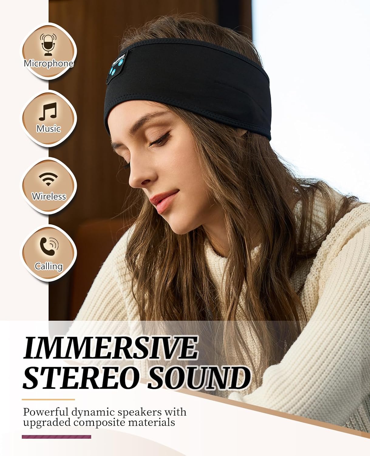 Experience Uninterrupted Sleep with Perytong Bluetooth Wireless Sleep Headphones