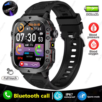 Revolutionary Men’s Smartwatch with Bluetooth Calling, Fitness Tracking, and IP68 Waterproofing - Perfect for Android & iOS in 2025!