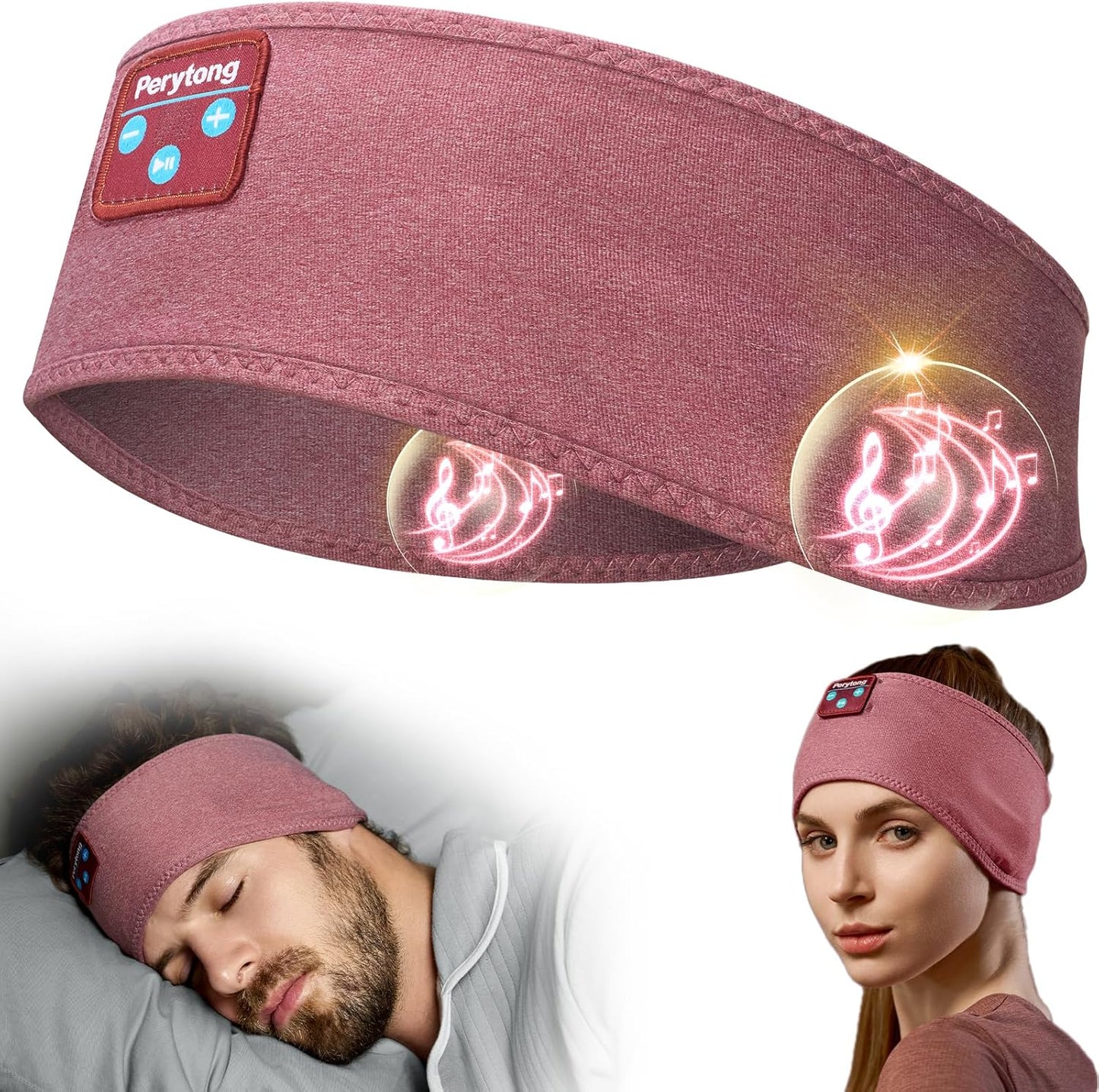 Experience Uninterrupted Sleep with Perytong Bluetooth Wireless Sleep Headphones