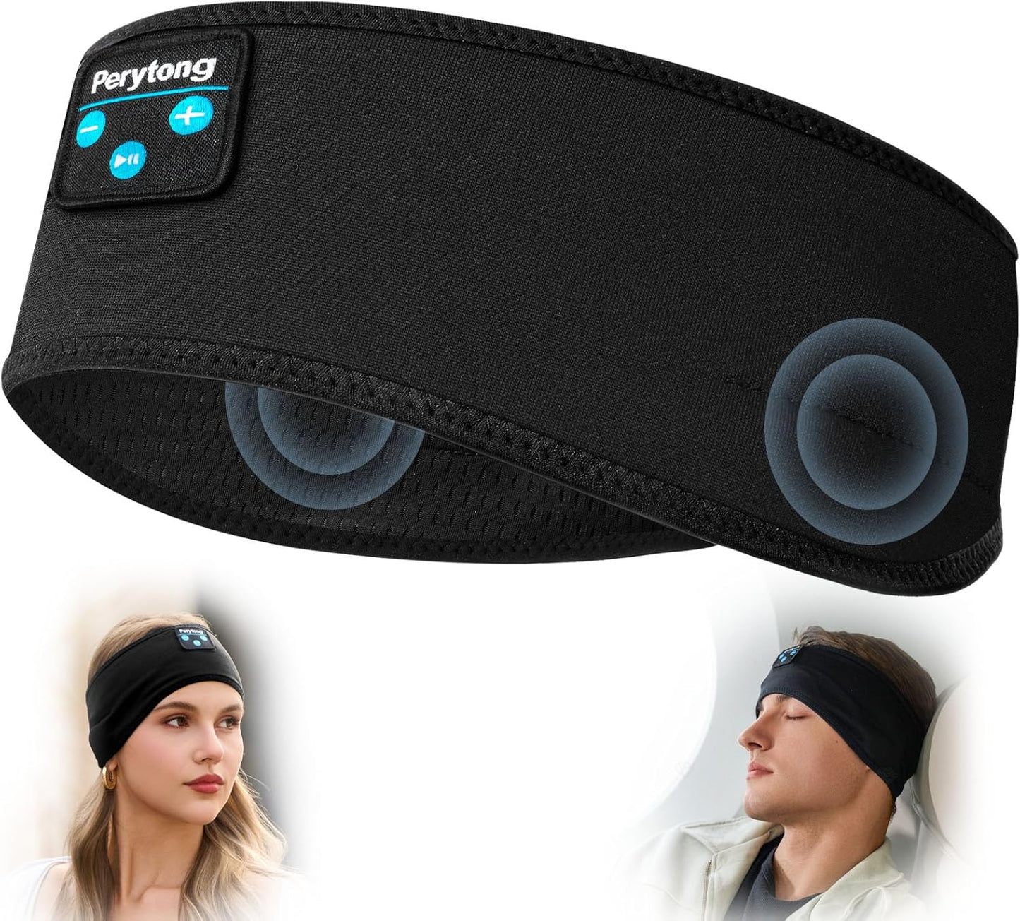 Experience Uninterrupted Sleep with Perytong Bluetooth Wireless Sleep Headphones