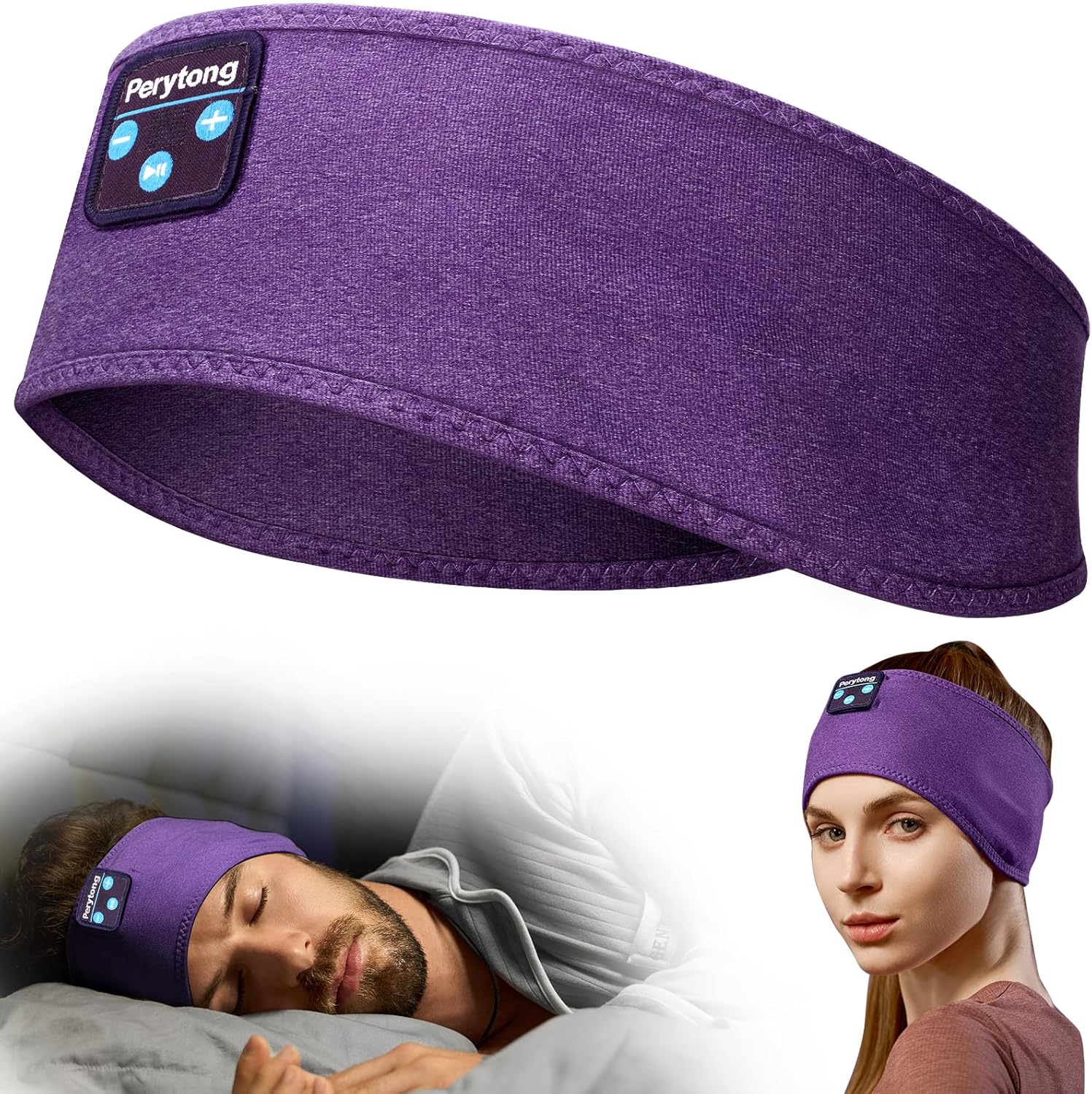 Experience Uninterrupted Sleep with Perytong Bluetooth Wireless Sleep Headphones