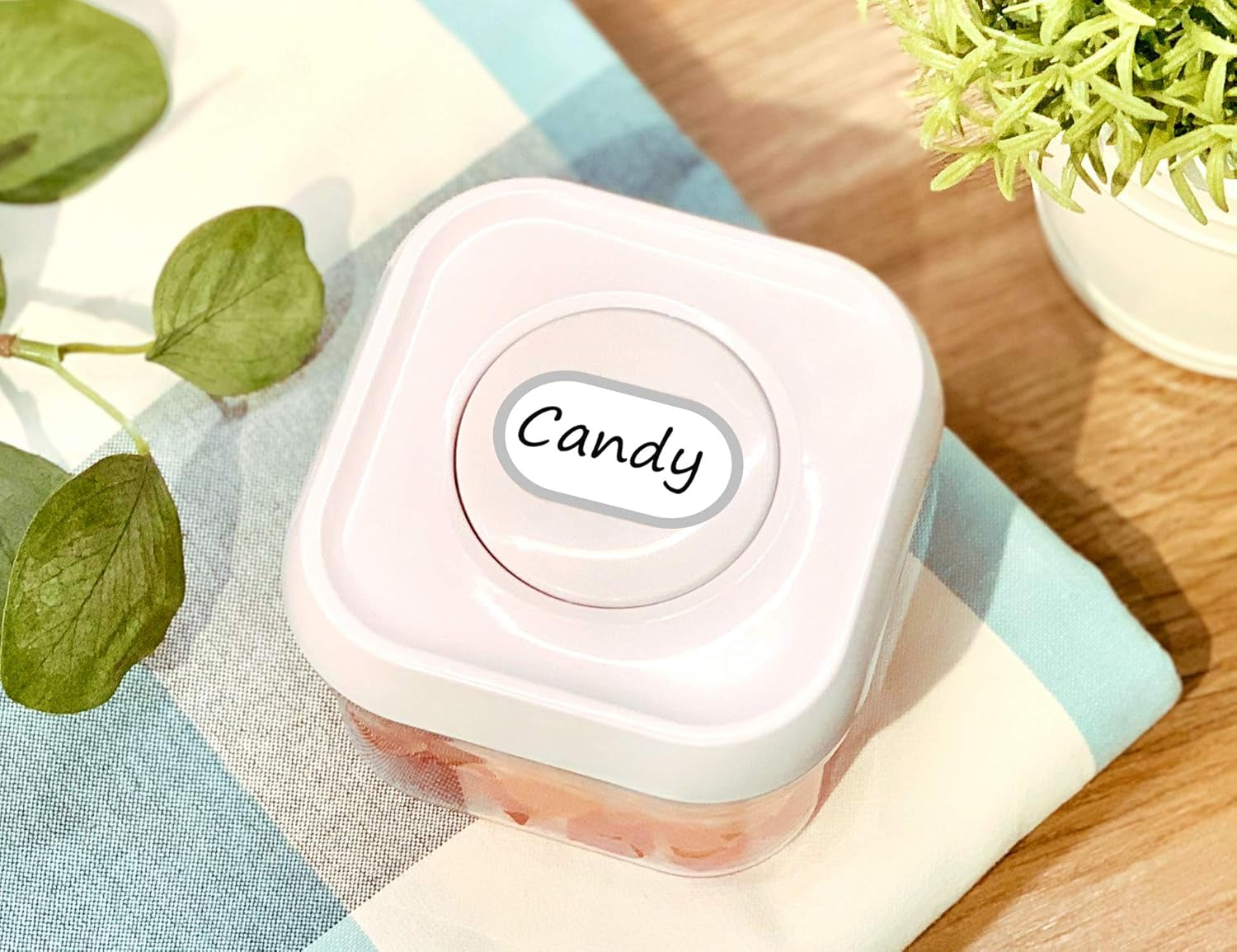 Transform Your Kitchen with Waterproof Vinyl Labels - 64 Pack of Removable, Writable Stickers for OXO POP Containers and More!