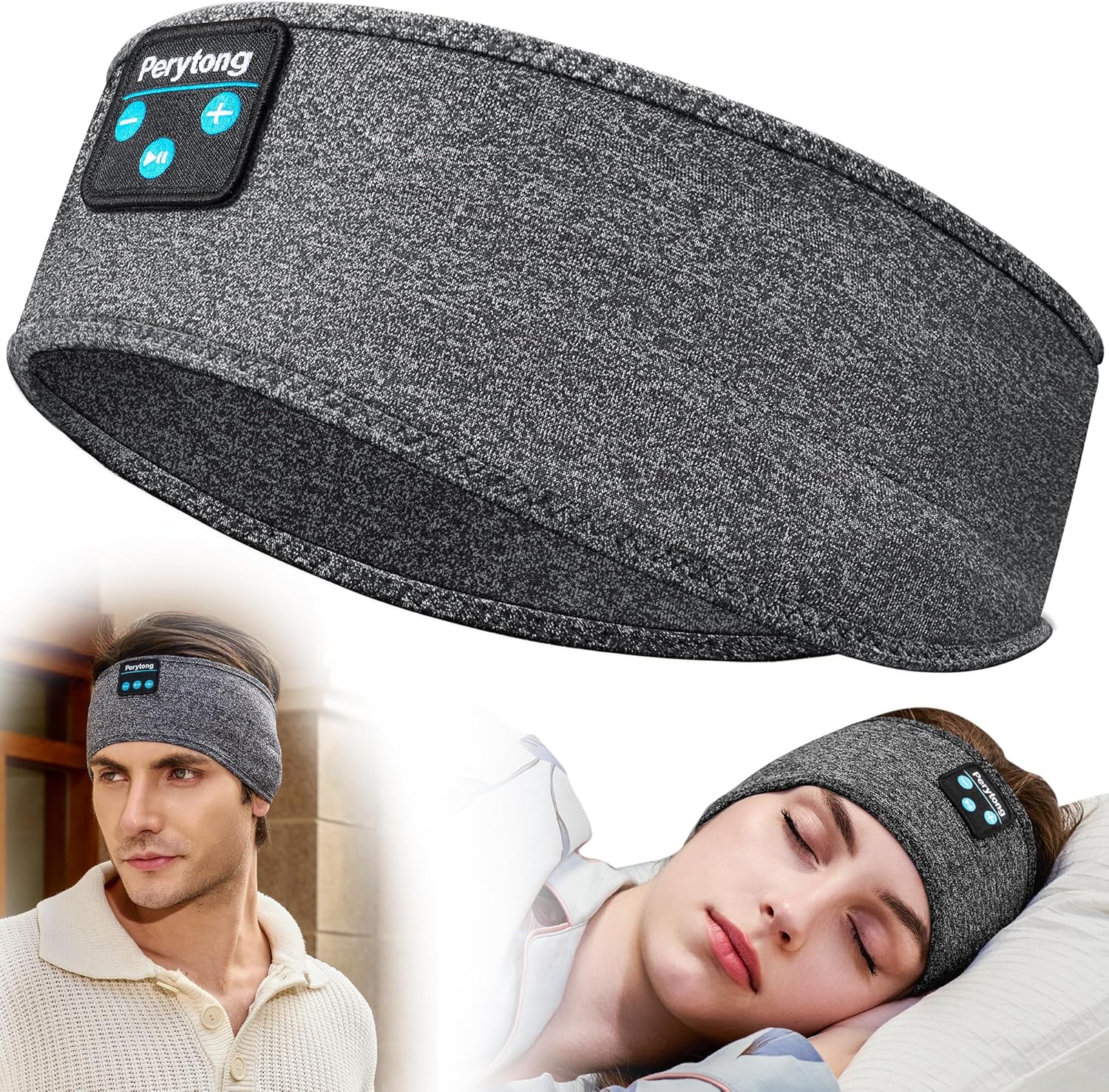 Experience Uninterrupted Sleep with Perytong Bluetooth Wireless Sleep Headphones