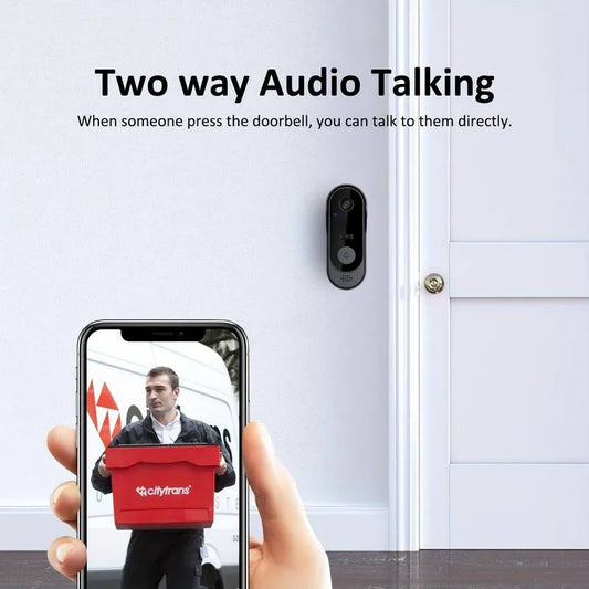 Smart Home HD Doorbell Waterproof Camera