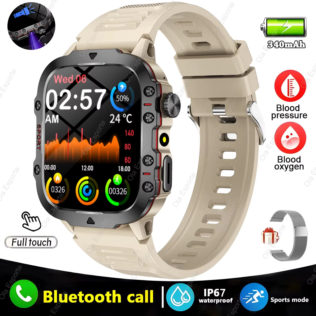 Revolutionary Men’s Smartwatch with Bluetooth Calling, Fitness Tracking, and IP68 Waterproofing - Perfect for Android & iOS in 2025!