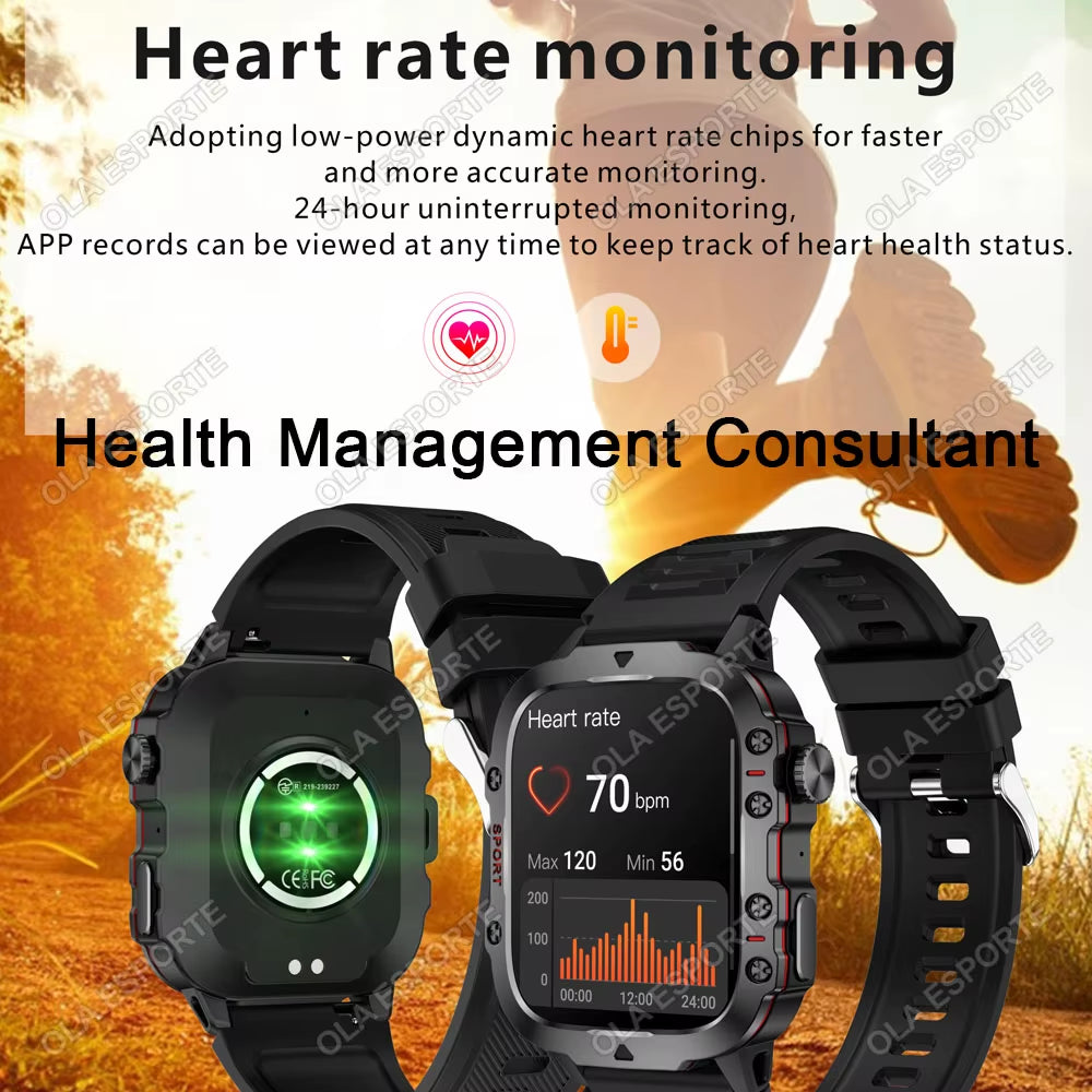 Revolutionary Men’s Smartwatch with Bluetooth Calling, Fitness Tracking, and IP68 Waterproofing - Perfect for Android & iOS in 2025!