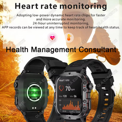 Revolutionary Men’s Smartwatch with Bluetooth Calling, Fitness Tracking, and IP68 Waterproofing - Perfect for Android & iOS in 2025!