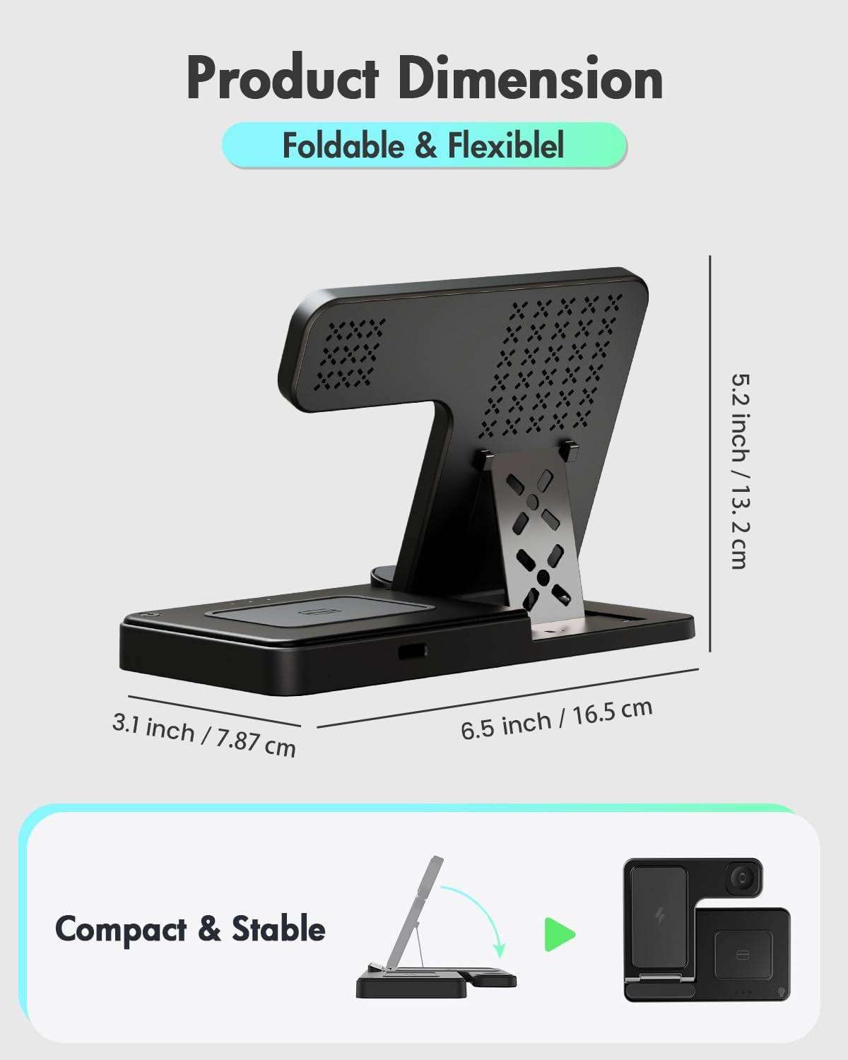3-in-1 Wireless Charging Station for iPhone 17-11, Apple Watch Series 2-11, and AirPods Pro-4