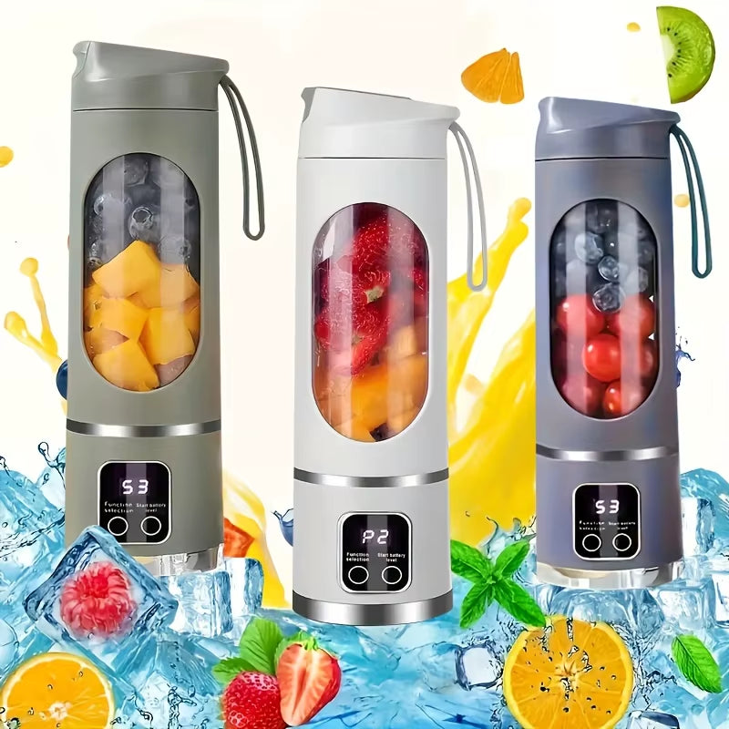 Experience On-the-Go Convenience with Our Portable USB Rechargeable Blender - Perfect for Smoothies and Juices!