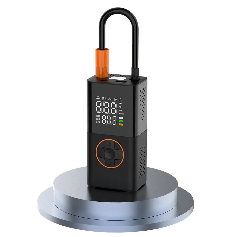 Revolutionary Portable Mini Air Inflator - Effortless Wireless Charging with Digital Display for Quick Inflation of Car and Bicycle Tires