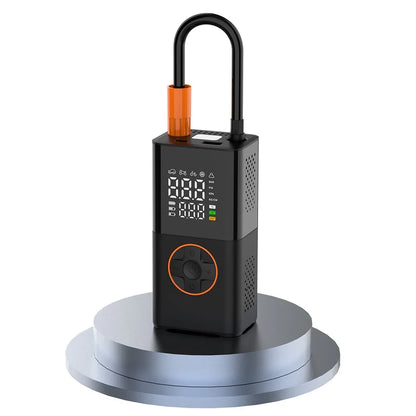 Revolutionary Portable Mini Air Inflator - Effortless Wireless Charging with Digital Display for Quick Inflation of Car and Bicycle Tires