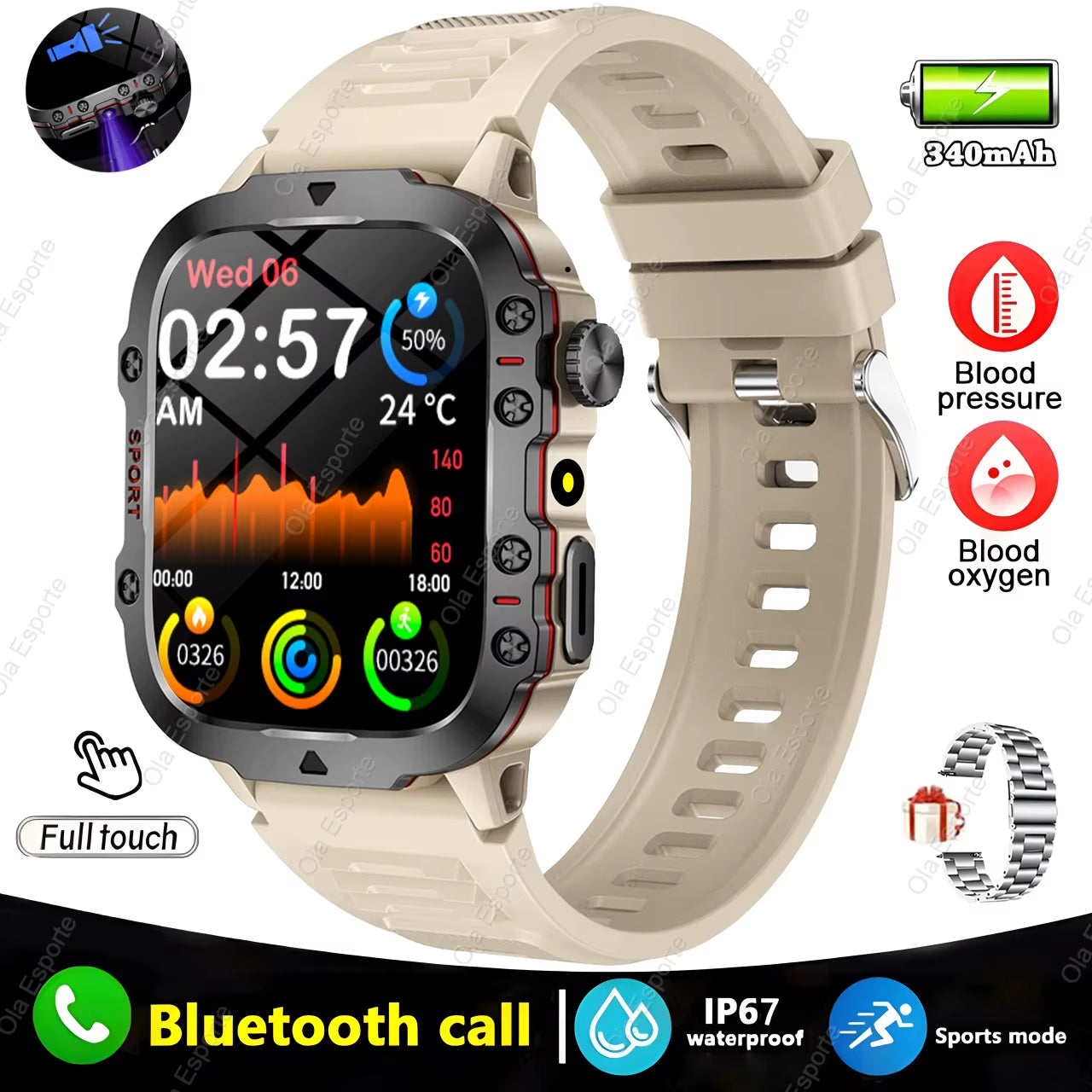 Revolutionary Men’s Smartwatch with Bluetooth Calling, Fitness Tracking, and IP68 Waterproofing - Perfect for Android & iOS in 2025!