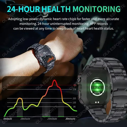 Revolutionary Men’s Smartwatch with Bluetooth Calling, Fitness Tracking, and IP68 Waterproofing - Perfect for Android & iOS in 2025!