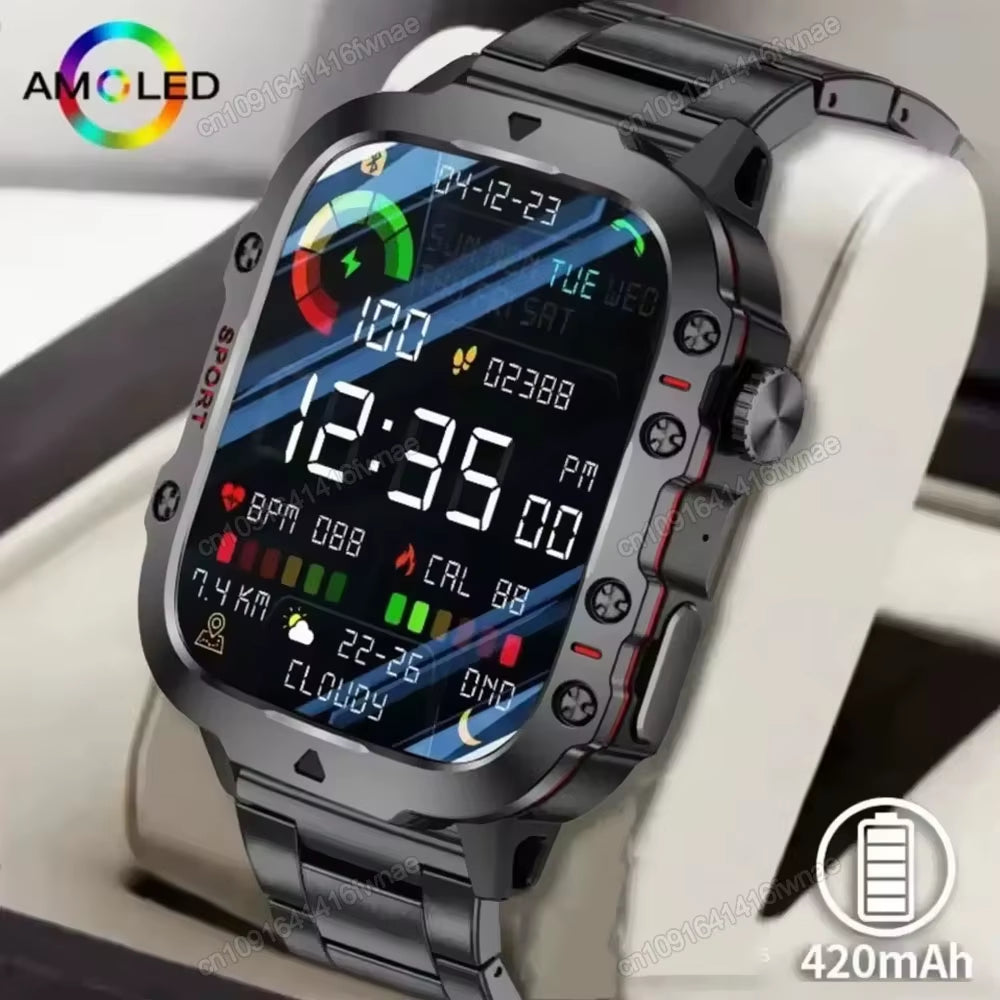 Revolutionary Men’s Smartwatch with Bluetooth Calling, Fitness Tracking, and IP68 Waterproofing - Perfect for Android & iOS in 2025!
