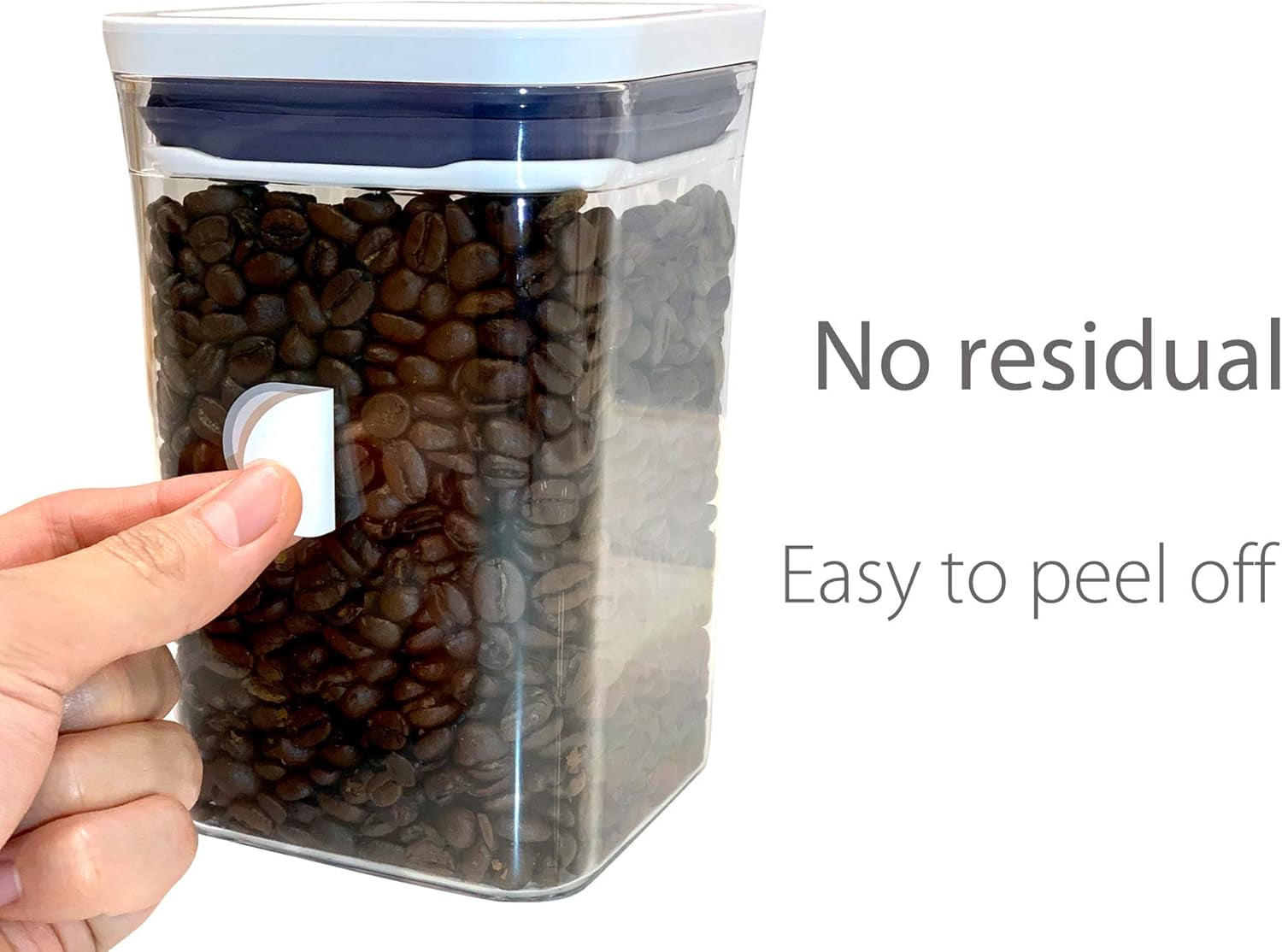 Transform Your Kitchen with Waterproof Vinyl Labels - 64 Pack of Removable, Writable Stickers for OXO POP Containers and More!