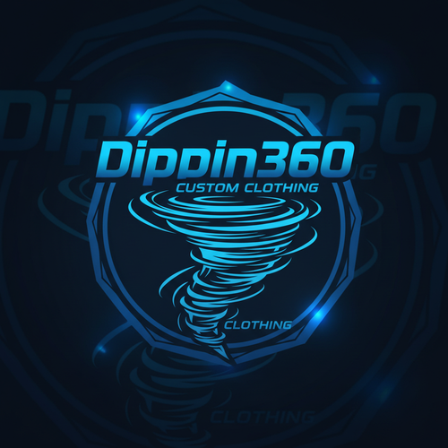 Dippin360 Logo - Name Above Tornado