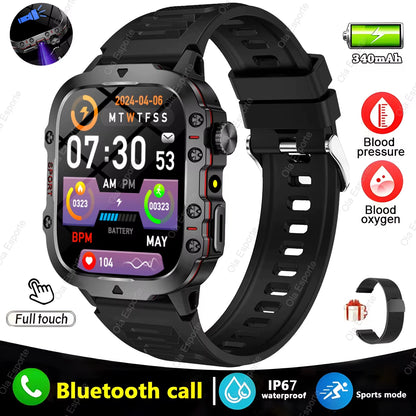 Revolutionary Men’s Smartwatch with Bluetooth Calling, Fitness Tracking, and IP68 Waterproofing - Perfect for Android & iOS in 2025!